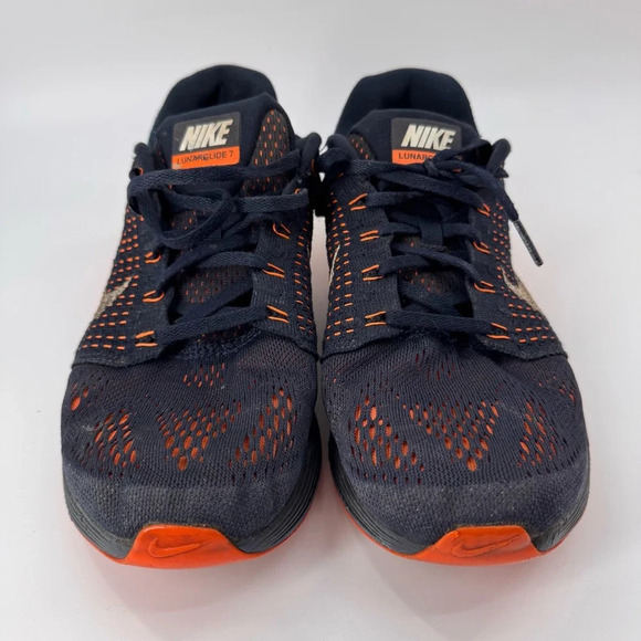Nike Lunarglide 7 Men’s Running Shoes Dark Obsidian/Total Orange Size US 8.5 - Picture 2 of 7